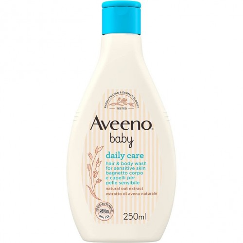 Aveeno Baby Daily Care Hair & Body Wash,Βρεφικό Υγρό Καθαρισμού Σώματος & Μαλλιών 250ml