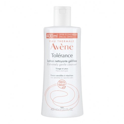 Avene Tolerance Lotion Nettoyante Gelifiee Λοσιόν Καθαρισμού Μακιγιάζ για Αντιδραστικό Ευαίσθητο Δέρμα, 400ml