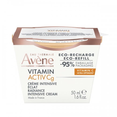 Avene Vitamin Activ Cg Refill Cream Κρέμα Εντατικής Λάμψης Ανταλλακτικό 50ml