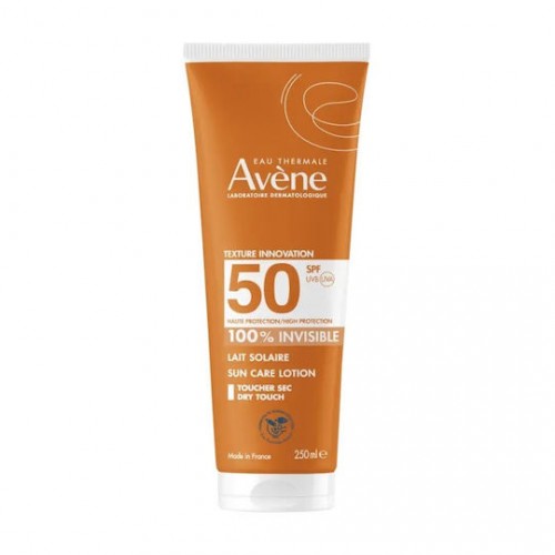Avene Lait Solaire SPF50+ Αντιηλιακό Γαλάκτωμα Σώματος 100% Invisible 250ml