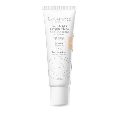 Avene Fond De Teint Porcelaine 01, Υγρό Διορθωτικό Make-up SPF20 για Ευαίσθητο Δέρμα 30ml