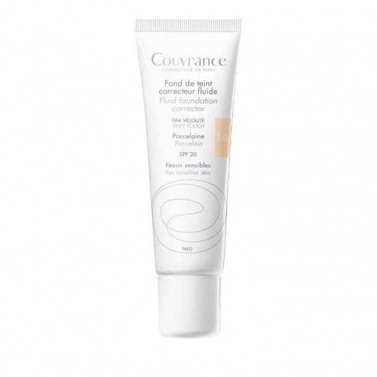 Avene Fond De Teint Porcelaine 01, Υγρό Διορθωτικό Make-up SPF20 για Ευαίσθητο Δέρμα 30ml