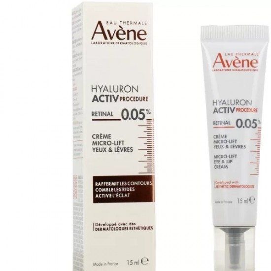 Avene Hyaluron Activ Procedure Retinal 0.05% Micro Lift Κρέμα Ματιών & Χειλιών 15ml Avene Hyaluron Activ Procedure Retinal 0.05% Micro Lift Κρέμα Ματιών & Χειλιών 15ml