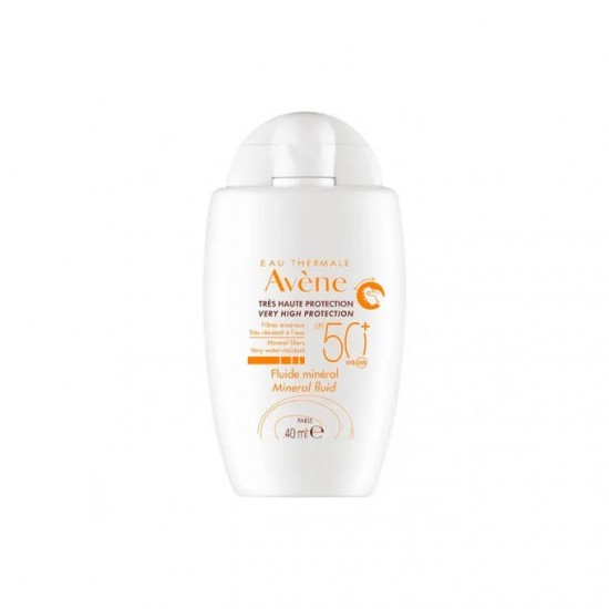 Avene Fluide Mineral SPF50+ Αντηλιακό Προσώπου για το Ευαίσθητο Mη Ανεκτικό Δέρμα 40ml Avene Fluide Mineral SPF50+ Αντηλιακό Προσώπου για το Ευαίσθητο Mη Ανεκτικό Δέρμα 40ml