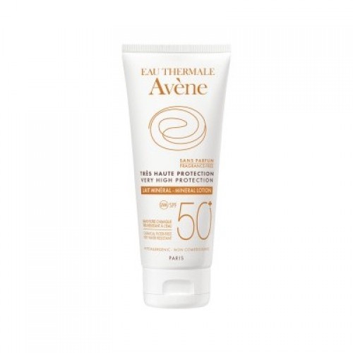 Avene Soins Solaires Mineral, Αντηλιακό Γαλάκτωμα για μη Ανεκτικό Δέρμα SPF50+ 100ml Avene Soins Solaires Mineral, Αντηλιακό Γαλάκτωμα για μη Ανεκτικό Δέρμα SPF50+ 100ml
