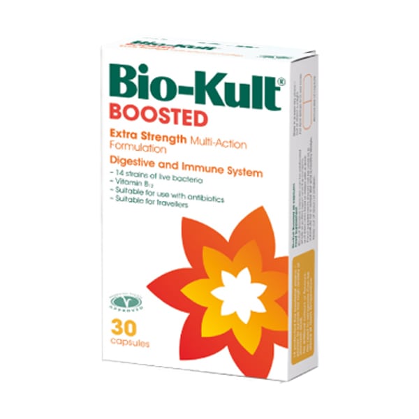Bio-Kult  Boosted, Πανίσχυρη Φόρμουλα 14 Προβιοτικών Στελεχών με Βιταμίνη B12 30 Κάψουλες