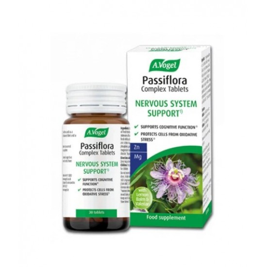 A.Vogel Passiflora Complex Tablets Φυτική Σύνθεση για την Ενίσχυση του Αισθήματος Ηρεμίας 30 Ταμπλέτες