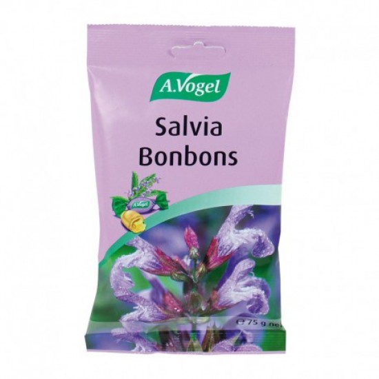 A.Vogel Salvia Bonbons, Καραμέλες με Φασκόμηλο για τον Ερεθισμένο Λαιμό 75gr