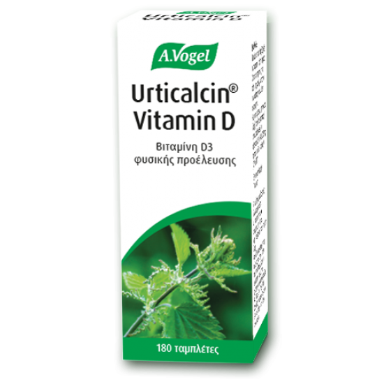 A.Vogel Urticalcin Vitamine D3, Ταμπλέτες με Βάση τη Φρέσκια Τσουκνίδα  180 Ταμπλέτες