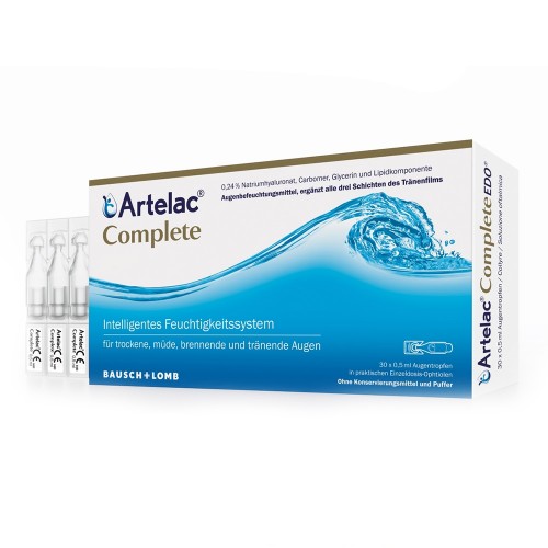 Bausch & Lomb Artelac Complete Λιπαντικό Οφθαλμικό Διάλυμα 30 Αμπούλες x 0,5ml Bausch & Lomb Artelac Complete Λιπαντικό Οφθαλμικό Διάλυμα 30 Αμπούλες x 0,5ml