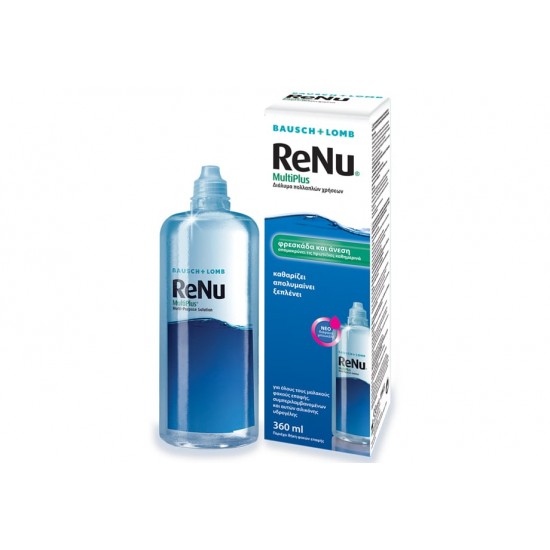 Bausch & Lomb ReNu Multiplus Διάλυμα Καθαρισμού Φακών Επαφής Πολλαπλών Χρήσεων 360ml