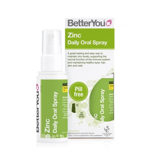 BetterYou Zinc Daily Oral Spray Συμπλήρωμα Διατροφής Ψευδαργύρου 50ml BetterYou Zinc Daily Oral Spray Συμπλήρωμα Διατροφής Ψευδαργύρου 50ml