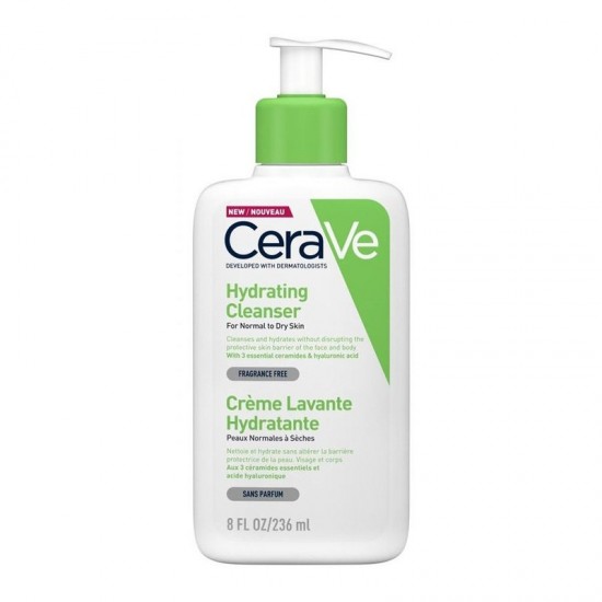 CeraVe Hydrating Cleanser, Κρέμα Καθαρισμού για Κανονικό έως Ξηρό Δέρμα 236ml