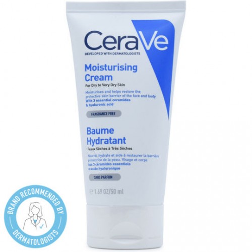 CeraVe Moisturising Cream, Ενυδατική Κρέμα για Ξηρό έως Πολύ Ξηρό Δέρμα 50ml CeraVe Moisturising Cream, Ενυδατική Κρέμα για Ξηρό έως Πολύ Ξηρό Δέρμα 50ml