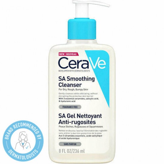 Cerave SA Smoothing Cleanser, Gel Καθαρισμού που Απολεπίζει 236ml