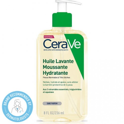 Cerave Hydrating Foaming Oil Cleanser, Απαλό Λάδι Καθαρισμού για Πρόσωπο & Σώμα 236ml