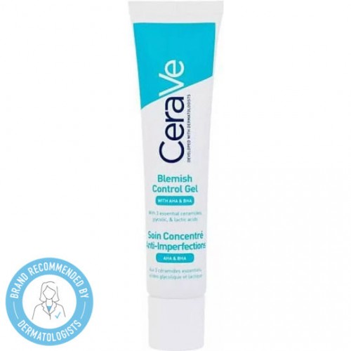 Cerave Blemish Control Gel with AHA&BHA, Φροντίδα Προσώπου για Δέρμα με Ατέλειες 40ml Cerave Blemish Control Gel with AHA&BHA, Φροντίδα Προσώπου για Δέρμα με Ατέλειες 40ml