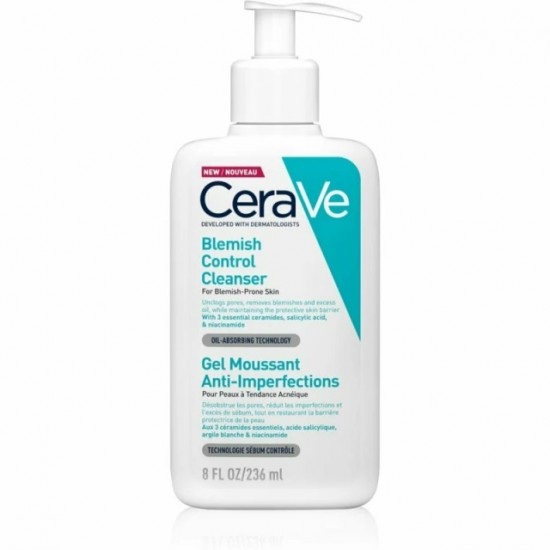 Cerave Blemish Control Cleanser, Gel Καθαρισμού για Επιδερμίδα με Ατέλειες 236ml