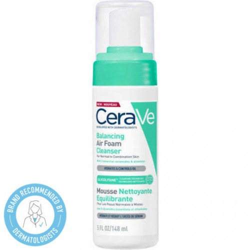 CeraVe Balancing Air Foam Cleanser Καθαριστικό Προσώπου για Κανονικές & Μικτές Επιδερμίδες 148ml