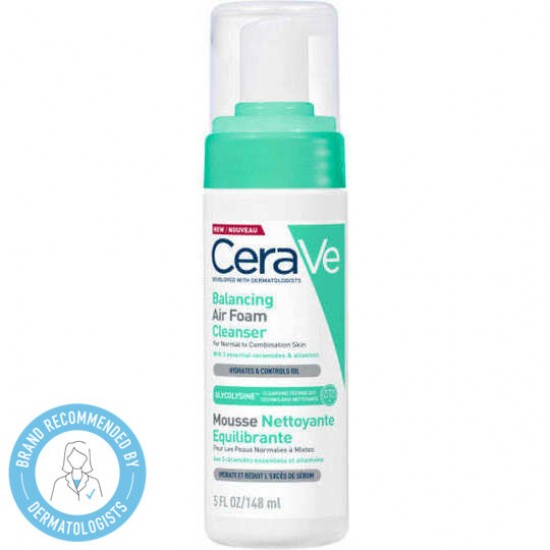CeraVe Balancing Air Foam Cleanser Καθαριστικό Προσώπου για Κανονικές & Μικτές Επιδερμίδες 148ml CeraVe Balancing Air Foam Cleanser Καθαριστικό Προσώπου για Κανονικές & Μικτές Επιδερμίδες 148ml