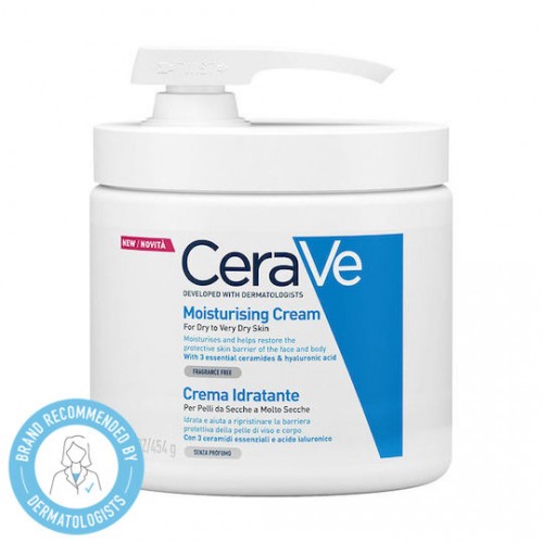 CeraVe Moisturising Cream Ενυδατική Κρέμα για Ξηρό έως Πολύ Ξηρό Δέρμα με Αντλία, 454gr CeraVe Moisturising Cream Ενυδατική Κρέμα για Ξηρό έως Πολύ Ξηρό Δέρμα με Αντλία, 454gr