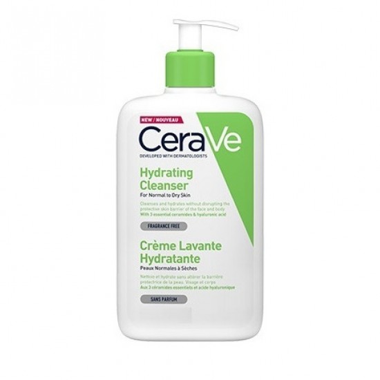 CeraVe Hydrating Cleanser, Κρέμα Καθαρισμού για Κανονικό/Ξηρό Δέρμα 1Lt