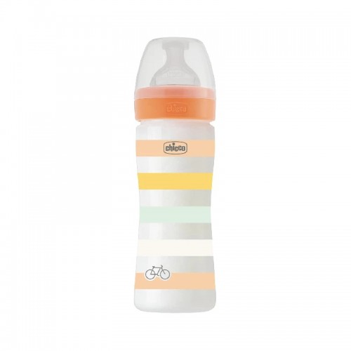 Chicco Well Being Anti-Colic System Πλαστικό Μπιμπερό με Θηλή Σιλικόνης  2m+ 250ml
