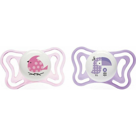 Chicco PhysioForma Light 2-6m Πιπίλες Σιλικόνης, Χρώμα Μωβ & Ροζ 2 Τεμάχια Chicco PhysioForma Light 2-6m Πιπίλες Σιλικόνης, Χρώμα Μωβ & Ροζ 2 Τεμάχια