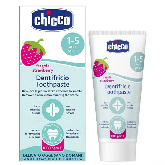 Chicco Οδοντόπαστα με 1000ppm Φθόριο 1-5 Χρονών, με Γεύση Φράουλα 50ml