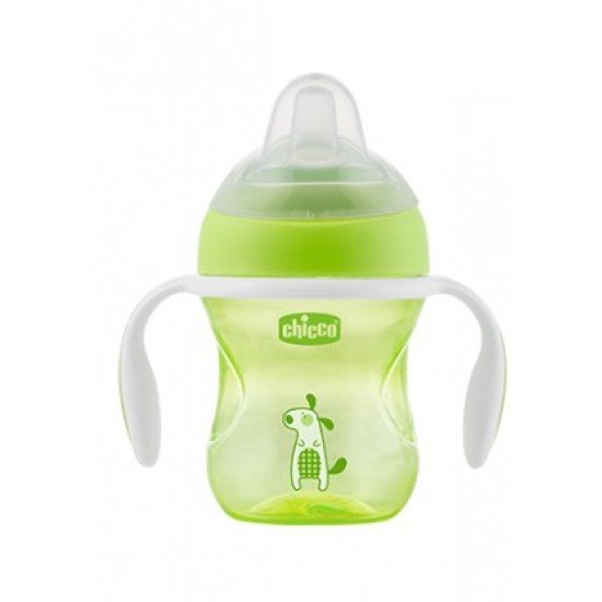 Chicco Transition Cup 4m+ Κύπελλο με Λαβές, Πράσινο 200ml