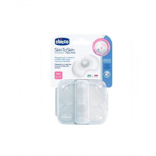Chicco Δίσκοι Στήθους Σιλικόνης M/L 2τμχ.