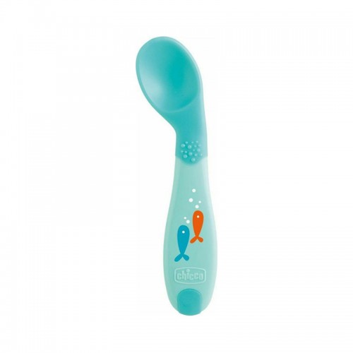 Chicco Baby's First Spoon 8m+ Κουταλάκι Γαλάζιο, 1 Τεμάχιο