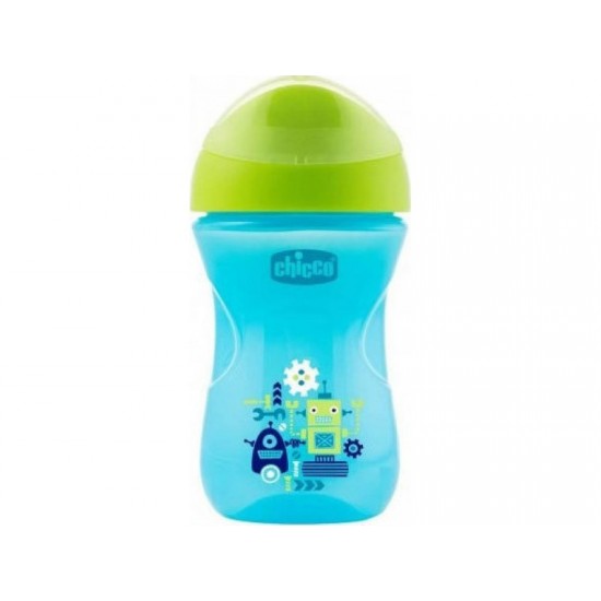 Chicco Κύπελλο Easy Cup με Μαλακό Στόμιο Μπλε 12m+ 266ml