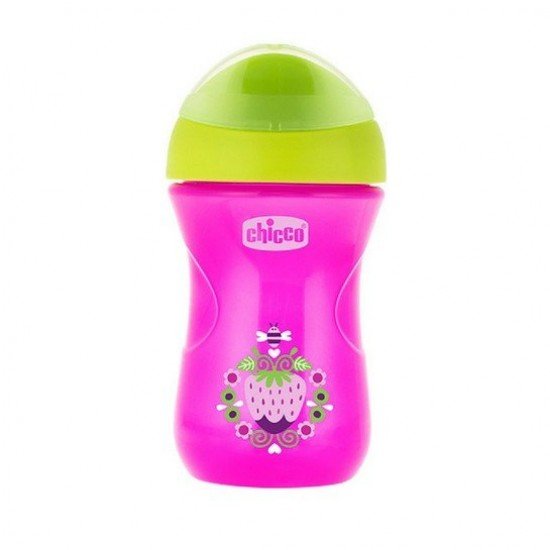 Chicco Easy Cup 12m+ Κύπελλο με Μαλακό Στόμιο, Χρώμα Ροζ 266ml