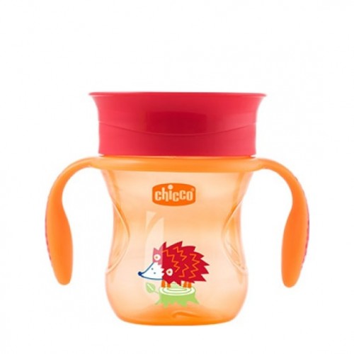 Chicco Perfect Cup 12m+ Κύπελλο με Λαβές, Κόκκινο 200ml