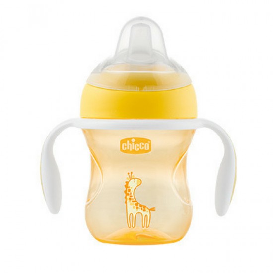 Chicco Transition Cup 4m+ Κύπελλο με Λαβές, Κίτρινο 200ml Chicco Transition Cup 4m+ Κύπελλο με Λαβές, Κίτρινο 200ml