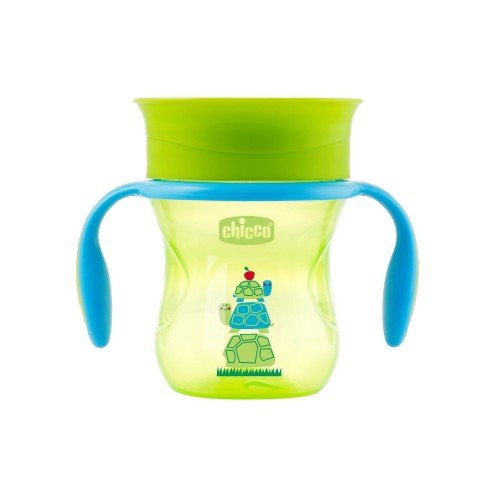 Chicco Perfect Cup 12m+ Κύπελλο με Λαβές, Πράσινο 200ml