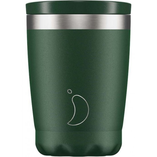 Chilly's Coffee Cup Θερμός 340ml, Matte Edition Green