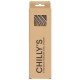 Chilly's 3 Reusable Stainless Steel Straws, Ανοξείδωτα Καλαμάκια x3 & Βουρτσάκι Καθαρισμού