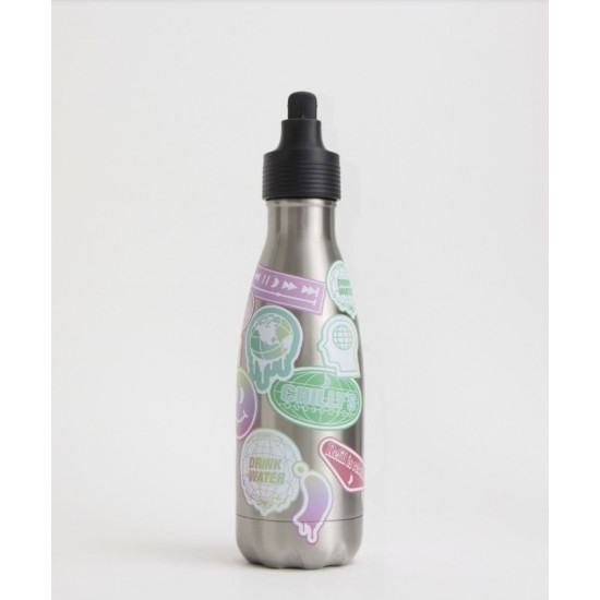 Chilly's Original Kids Bottle Refil Rebel Παιδικό Μπουκάλι Θερμός με Καλαμάκι 350ml