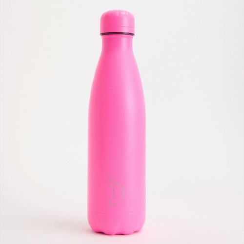 Chilly's Original Bottle Fluro Pink Μπουκάλι Θερμός Από Ανοξείδωτο Ατσάλι 500ml Chilly's Original Bottle Fluro Pink Μπουκάλι Θερμός Από Ανοξείδωτο Ατσάλι 500ml