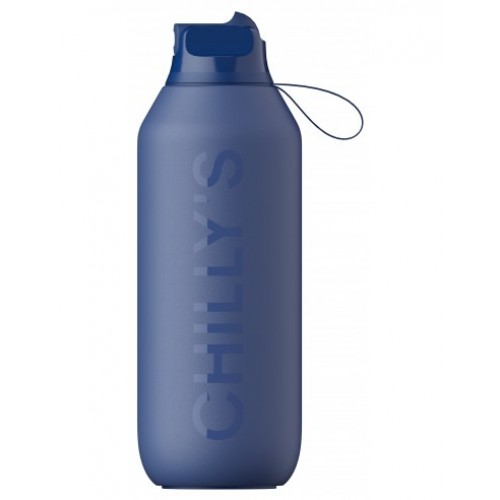 Chilly's Series 2 Flip Sport Bottle Whale Blue 500ml Chilly's Series 2 Flip Sport Bottle Whale Blue 500ml