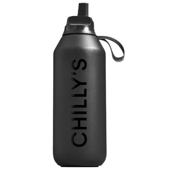 Chilly’s Series 2 Μπουκάλι Θερμός Flip Abyss Black 1lt