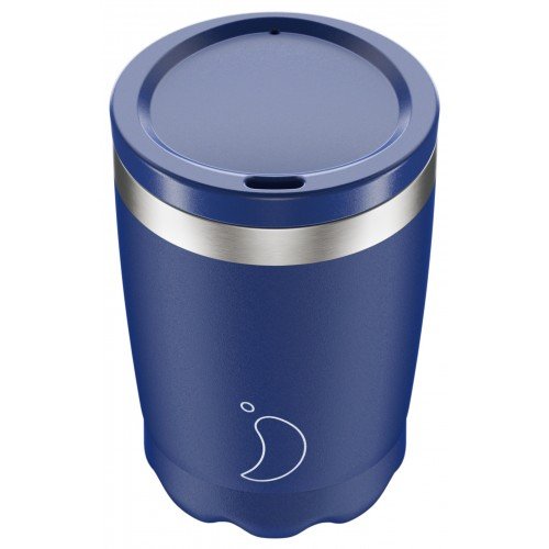 Chilly's Coffee Cup Θερμός 340ml, Matte Edition Blue Chilly's Coffee Cup Θερμός 340ml, Matte Edition Blue