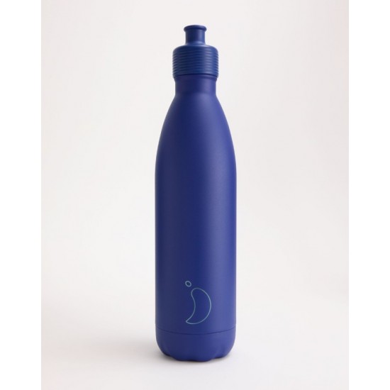 Chilly's Original Sport Bottle Matte Blue Μπουκάλι Θερμός Από Ανοξείδωτο Ατσάλι 750ml