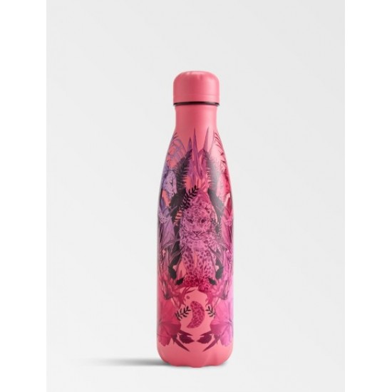 Chilly's Tropical Edition Bottle Mirror Tropica Μπουκάλι Θερμός Από Ανοξείδωτο Ατσάλι 500ml