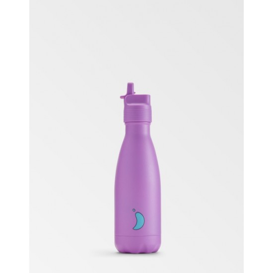 Chilly's Original Kids Bottle Berry Παιδικό Μπουκάλι Θερμός με Καλαμάκι 350ml