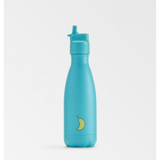 Chilly's Original Kids Bottle Aqua Παιδικό Μπουκάλι Θερμός με Καλαμάκι 350ml