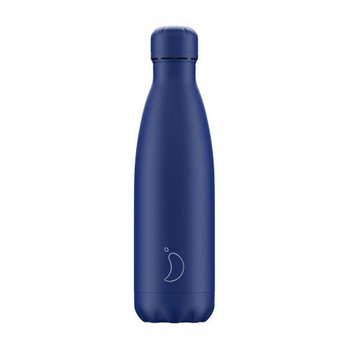 Chilly's Μπουκάλι Θερμός 500ml, All Blue Matte Edition Chilly's Μπουκάλι Θερμός 500ml, All Blue Matte Edition