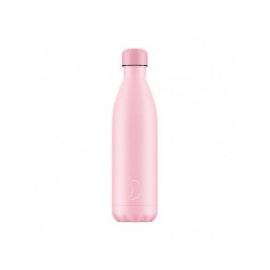 Chilly's Μπουκάλι Θερμός 500ml, All Pink Pastel Edition Chilly's Μπουκάλι Θερμός 500ml, All Pink Pastel Edition